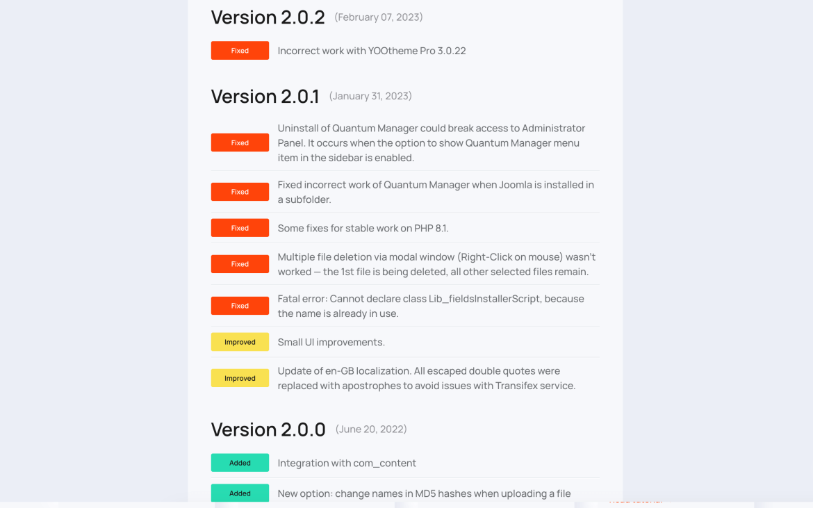 NorrNext - changelog